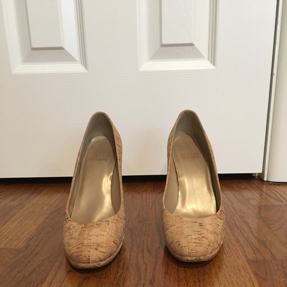 stuart weitzman cork heels